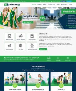 Theme WordPress dịch vụ vệ sinh 04
