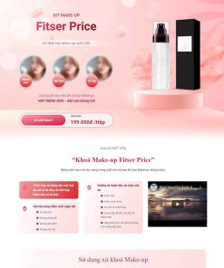 Theme WordPress Landing page xịt makeup