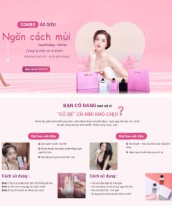 Theme WordPress Landing page nước xịt thơm