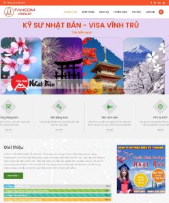 Theme WordPress công ty xuất khẩu lao động 01