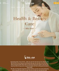 Theme WordPress dịch vụ chăm sóc mẹ và bé 02