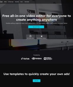 Theme WordPress giới thiệu Capcut
