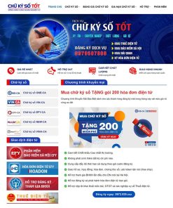 Theme WordPress dịch vụ chữ ký số