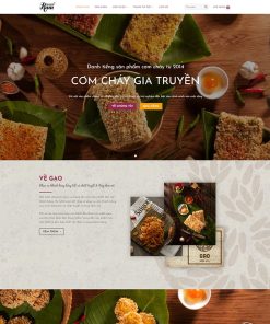 Theme WordPress bán cơm cháy gia truyền