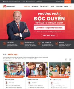 Theme WordPress trung tâm học tiếng anh 02