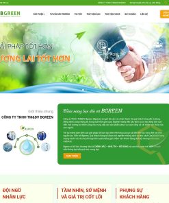 Theme WordPress giới thiệu công ty giải pháp môi trường