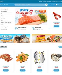 Theme WordPress bán hải sản 03