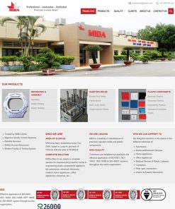 Theme WordPress công ty sản xuất linh kiện