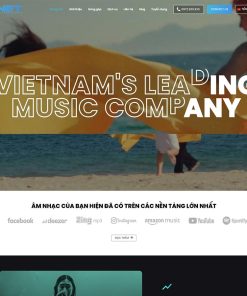 Theme WordPress công ty media, âm nhạc 02