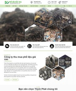Theme WordPress thu mua đồng nát, phế liệu 02