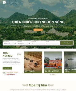 Theme WordPress khu nghỉ dưỡng, resort