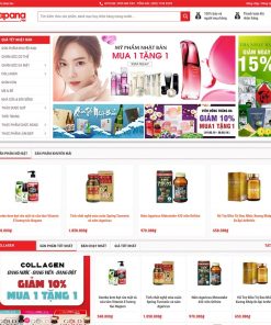 Theme WordPress siêu thị hàng nội địa Nhật