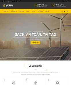 Theme WordPress điện năng lượng mặt trời 03