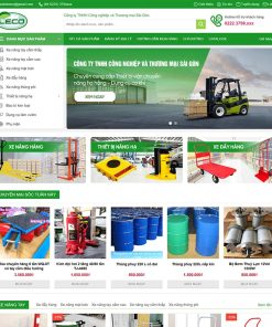 Theme WordPress thiết bị vận chuyển nâng hạ hàng