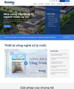 Theme WordPress thiết bị công nghệ xử lý nước