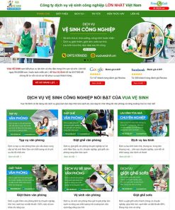 Theme WordPress dịch vụ vệ sinh 05