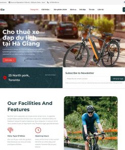 Theme WordPress cho thuê xe đạp
