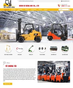 Theme WordPress bán xe và thiết bị nâng hàng hóa