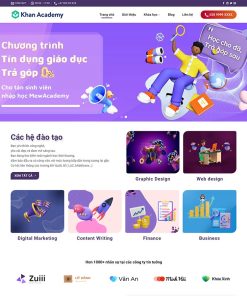 Theme WordPress bán khóa học 02