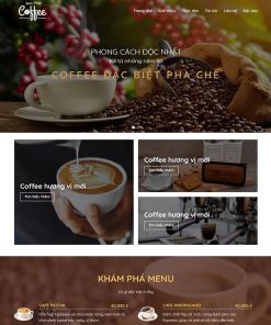 Theme WordPress bán cafe 03