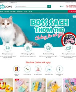 Theme WordPress bán đồ chơi, thực phẩm thú cưng 02