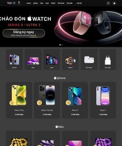 Theme WordPress bán điện thoại, phụ kiện giống TopZone 02