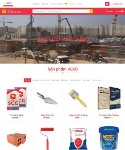 Theme WordPress bán vật liệu xây dựng