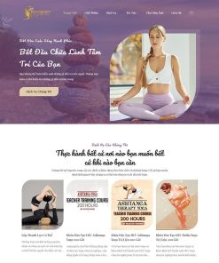 Theme WordPress trung tâm dạy Yoga