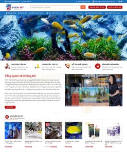 Theme WordPress thủy sinh, cá cảnh 02